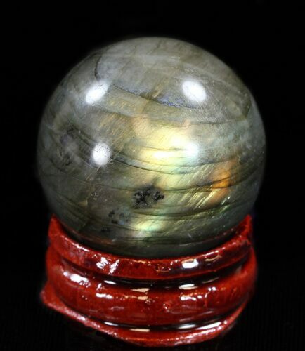 Flashy Labradorite Sphere - Great Color Play #37660